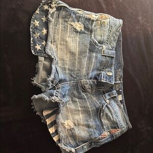 Miss Me Distressed Denim Shorts